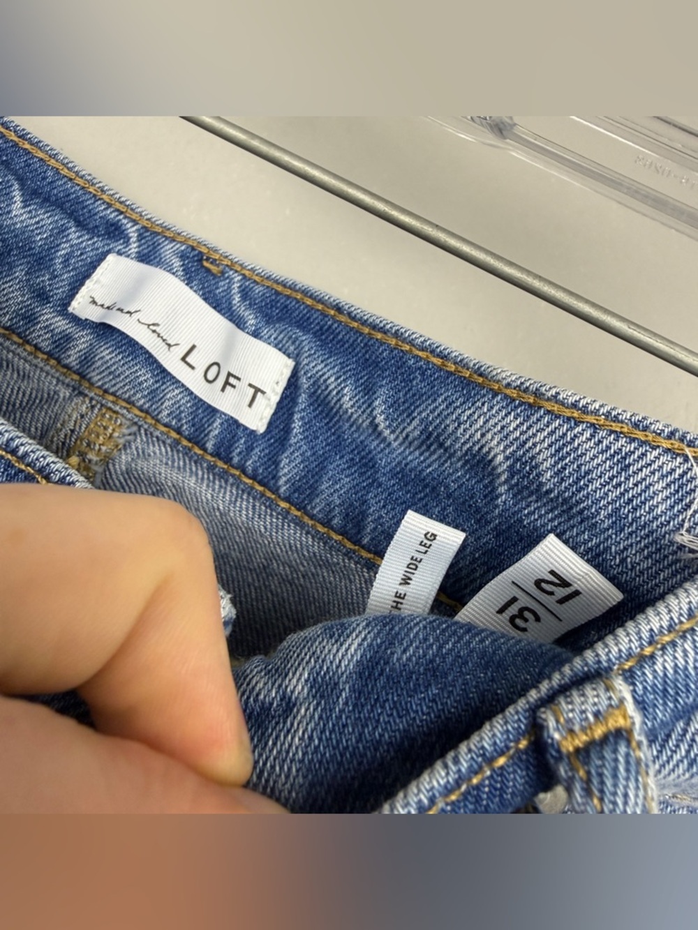 LOFT 2025 Wide Leg Denim Jeans - Picture 5 of 6